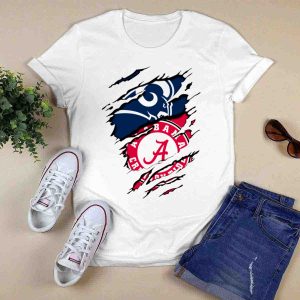 Alabama Crimson Tide La Rams Torn Claw T-Shirt