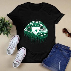 Alabama Crimson Tide Lips Shamrock Circle A T Shirt