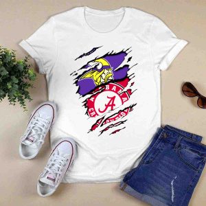 Alabama Crimson Tide Minnesota Vikings Crossover T-Shirt
