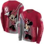 Alabama Crimson Tide Minnie Mouse All-over Print Sweatshirt