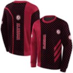 Alabama Crimson Tide Monogram Pattern All-over Print Sweatshirt