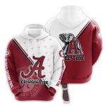 Alabama Crimson Tide Multi Logo All-Over Print Hoodie