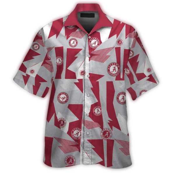 Alabama Crimson Tide Multi Logo Vintage Hawaiian Shirt 1