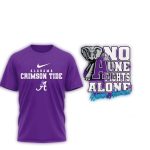 Alabama Crimson Tide Ncaa Alzheimer Awareness November All-over Print T-Shirt