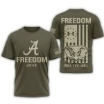 Alabama Crimson Tide Ncaa Freedom Under Armour All-over Print T-Shirt
