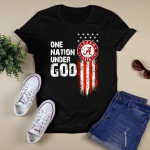 Alabama Crimson Tide One Nation Under God T Shirt