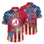 Alabama Crimson Tide Red White Firework Hawaiian Shirt