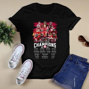 Alabama Crimson Tide Rose Bowl Champions 2021 Signatures Shirt