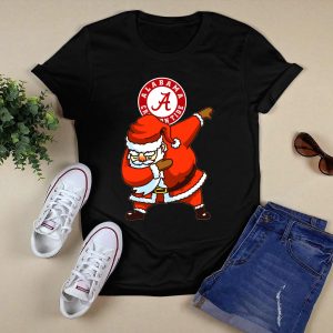 Alabama Crimson Tide Santa Dab T Shirt
