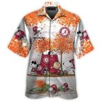 Alabama Crimson Tide Snoopy Autumn Hawaiian Shirt