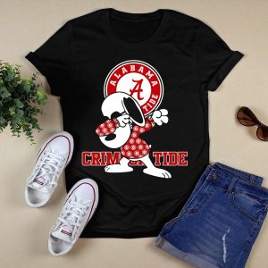 Alabama Crimson Tide Snoopy Dabbing Football Fan Spirit T Shirt