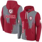 Alabama Crimson Tide Splatter Effect All-Over Print Hoodie