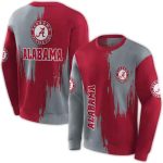 Alabama Crimson Tide Splatter Effect All-over Print Sweatshirt