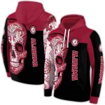 Alabama Crimson Tide Sugar Skull All-Over Print Hoodie