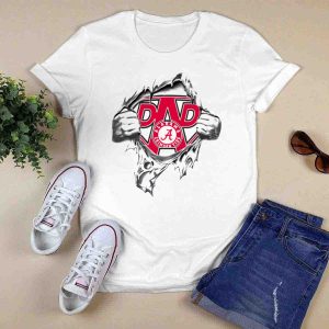 Alabama Crimson Tide Super Dad Hero T-Shirt