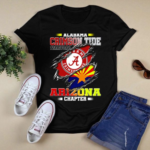 Alabama Crimson Tide Territory Arizona Chapter T Shirt Style 1 Black 1