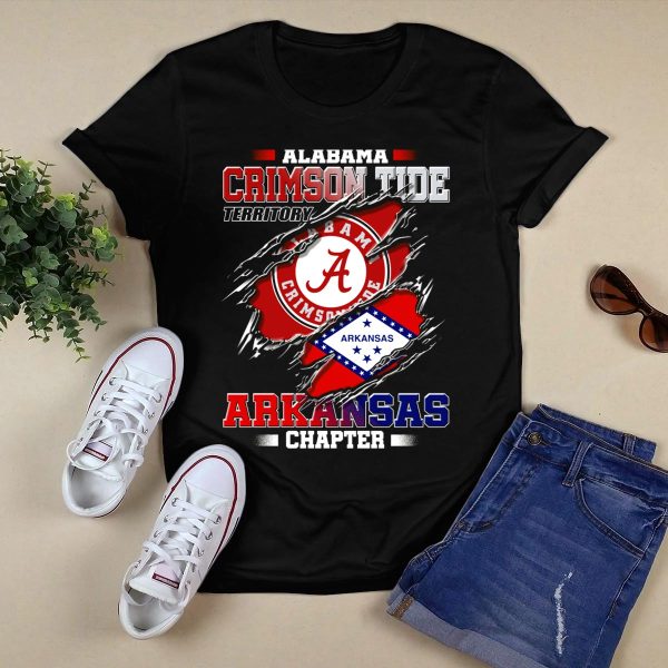 Alabama Crimson Tide Territory Arkansas Chapter T Shirt Style 1 Black 1