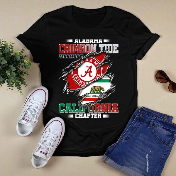 Alabama Crimson Tide Territory California Chapter T Shirt Style 1 Black 1