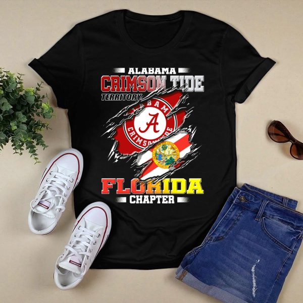 Alabama Crimson Tide Territory Florida Chapter T Shirt Style 1 Black 1