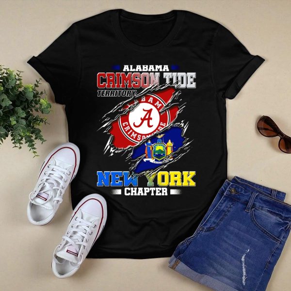 Alabama Crimson Tide Territory New York Chapter T Shirt Style 1 Black 1