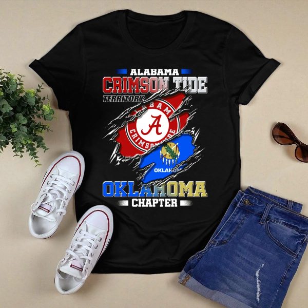 Alabama Crimson Tide Territory Oklahoma Chapter T Shirt Style 1 Black 1