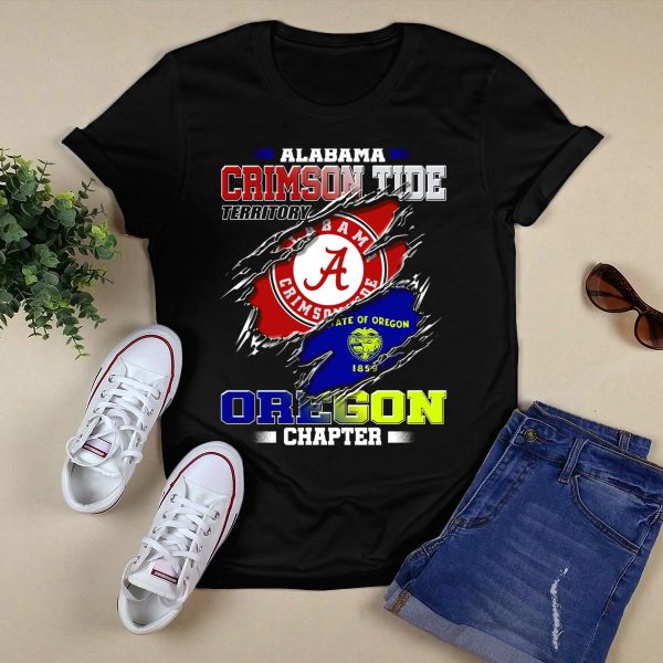 Alabama Crimson Tide Territory Oregon Chapter State Of Oregon 1859 T Shirt Style 1 Black 1