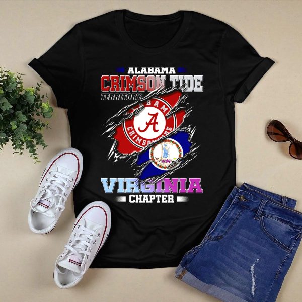 Alabama Crimson Tide Territory Virginia Chapter T Shirt Style 1 Black 1