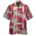 Alabama Crimson Tide Tiki Fruit Pattern Vintage Hawaiian Shirt