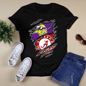Alabama Crimson Tide Vikings Crossover T Shirt
