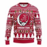 Alabama Crimson Tide With Grateful Dead Christmas Ugly Sweater