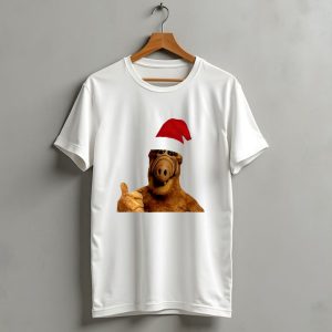 Alf Wearing Santa Hat Christmas Holiday T Shirt