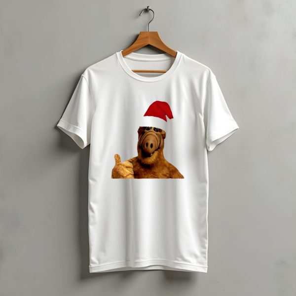 Alf Wearing Santa Hat Christmas Holiday T Shirt t shirt 1 1