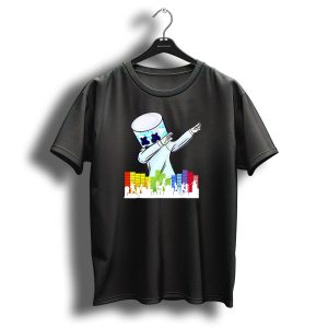 All I Want For Christmas Is Marshmello Dj Dabbing With Music Bars T-Shirt