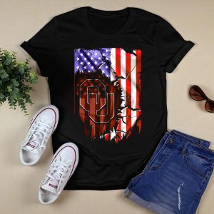 American Flag Oklahoma Sooners Ou T-Shirt