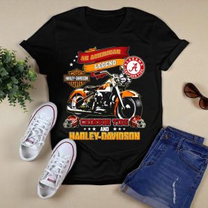 An American Legend Alabama Crimson Tide Hd Motorcycles T Shirt