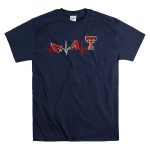 Arizona Cardinals And Arizona Diamondbacks With Texas Tech Red Raiders Heartbeat T-Shirt