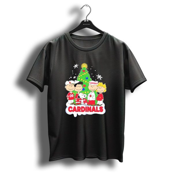 Arizona Cardinals Snoopy Christmas Peanuts Characters Cardinals Fans T Shirt 1 t shirt 1
