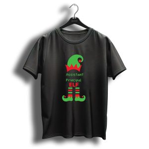 Assistant Principal Elf Hat And Shoes Christmas T-Shirt