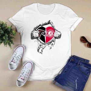 Atlanta Falcons Alabama Crimson Tide Heart Logo 338 Falcons T-Shirt