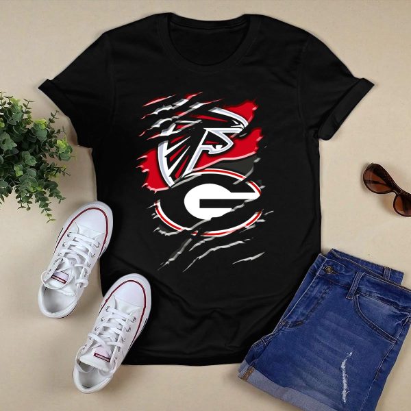 Atlanta Falcons Georgia Bulldogs Rah 061 T Shirt 1