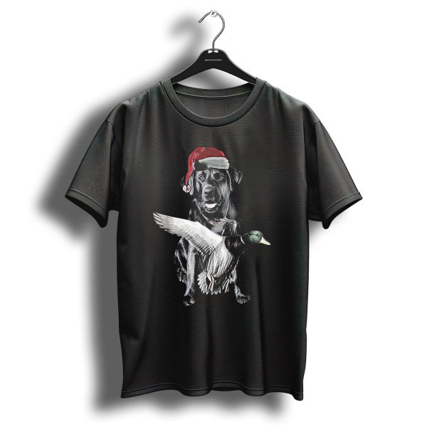 Ats Miya Christmas Dog With Santa Hat And Flying Duck T Shirt 1 t shirt 1