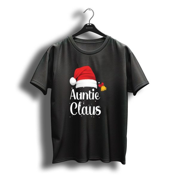 Auntie Claus Santa Hat Bell Christmas T Shirt t shirt 1