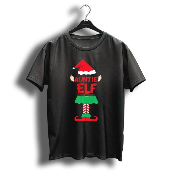 Auntie Elf Christmas Family T Shirt 1 t shirt 1