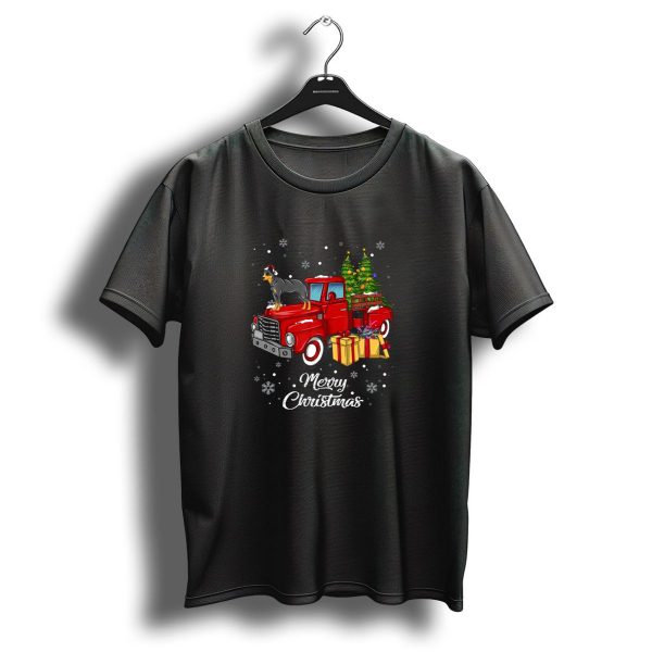 Australian Cattle Dog On Red Christmas Truck With Gifts And Tree Merry Christmas T Shirt 1 t shirt 1
