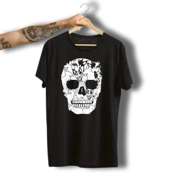 Australian Cattle Dog Skull Halloween Co Canine T Shirt t shirt 1