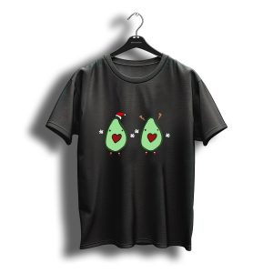 Avocado Merry Christmas Santa Reindeer Holiday T-Shirt