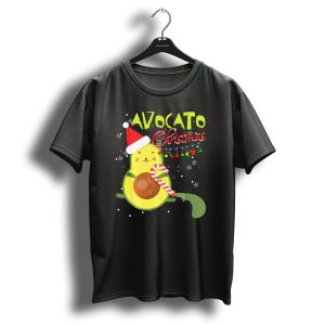 Avocato Christmas Funny Cute Cat Avocado Vegan T-Shirt