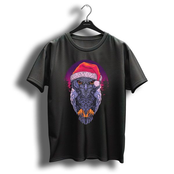 Awful Christmas Owl With Santa Hat For New Year T Shirt 1 t shirt 1