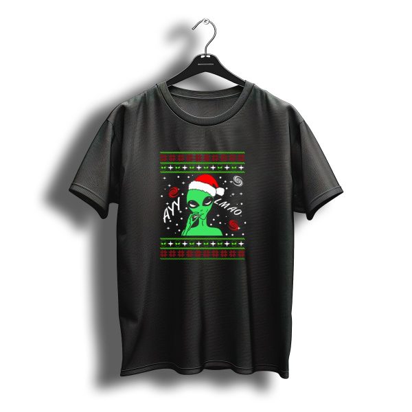 Ayy Lmao Alien Santa Christmas Ugly T Shirt t shirt 1