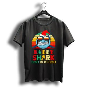 Babby Shark Doo Doo Doo Christmas Santa Hat T Shirt